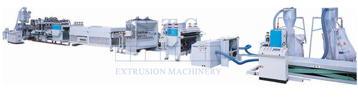 168 PP Hollow Profile Sheet Extrusion Line