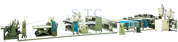 291 PP Hollow Profile Sheet Extrusion Line
