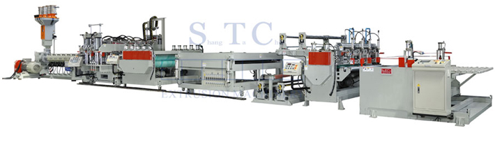 386 PC Hollow Profile Sheet Extrusion Line