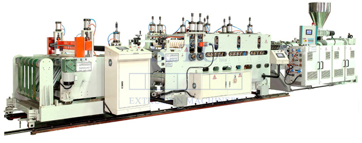 323  PVC Corrugated Sheet Extrusion Line